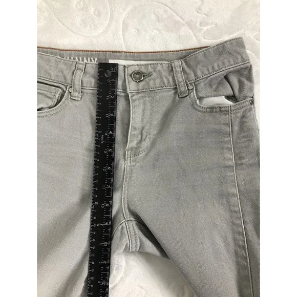 DKNY Jeans Pants Womens 4 Gray Soho Skinny Stretch Denim Zip Fly Five Pocket - Picture 8 of 9